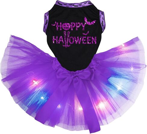 Petitebella Puppy Clothes Dog Dress Plain Blue Top Blue Stationery Tutu in Kuwait