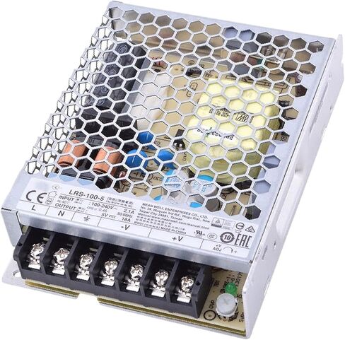 LRS-100-5 5V 18A 90W Industrial Switching Power Supply for PLC Systems, LED Displays, Robotics and Smart Factory Equipment in Kuwait