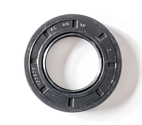 EAI Oil Seal 45mm X 80mm X 10mm (2 PCS) TC Double Lip w/Spring. Metal Case w/Nitrile Rubber Coating in Kuwait