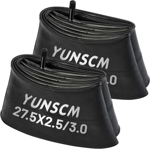 YUNSCM 2-PCS 27.5" Fat Bike Tubes 27.5x2.5/3.0 AV Schrader Valve Bike Inner Tubes Compatible with Fat Bike 27.5 x 2.5/2.6/2.8/3.0 Bicycle Tire Tubes in Kuwait