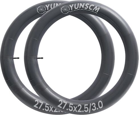 YUNSCM 2-PCS 27.5" Fat Bike Tubes 27.5x2.5/3.0 AV Schrader Valve Bike Inner Tubes Compatible with Fat Bike 27.5 x 2.5/2.6/2.8/3.0 Bicycle Tire Tubes in Kuwait