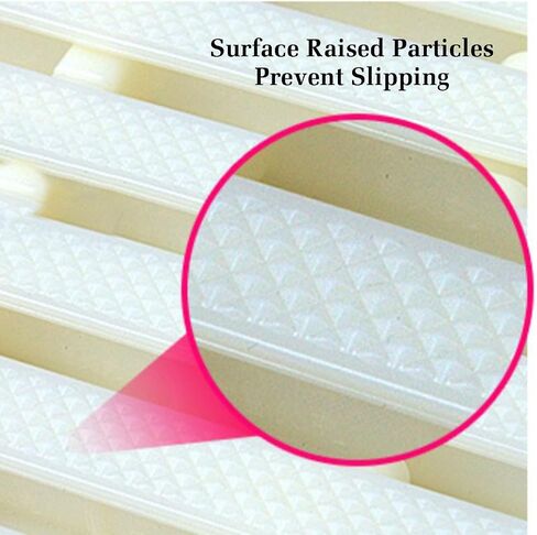 Splicable Plastic Swimming Pool Drainage Grate Cover Strip - 6Pcs Set for Water Overflow, Durable Floor Drain Covers, Perfect Swimming Pool Accessories in Kuwait