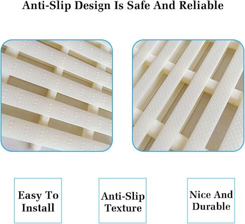 Splicable Plastic Swimming Pool Drainage Grate Cover Strip - 6Pcs Set for Water Overflow, Durable Floor Drain Covers, Perfect Swimming Pool Accessories in Kuwait