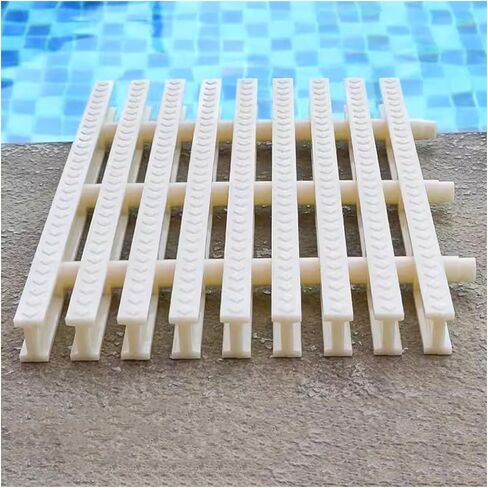 Non-Slip Swimming Drain Grate Cover, Durable Plastic Grille for Pool Walkways, Balcony Safety, Shower Drainage Solutions - Enhance Safety & Prevent Slips in Kuwait