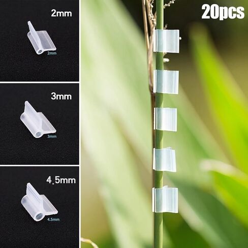 20pcs Horticultural Grafting Clips Made Of PP Tomato Cucumber Bean Vine Branches Grafting Tasks(2mm) in Kuwait