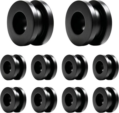10 PCS Motorcycle M6 Grommets Kit, Rubber Motorbike Side Cover Grommet Buffer Washer Replacement, Shockproof O-Ring Grommets Pressure Relief Cushion for Fairing & Cowling in Kuwait