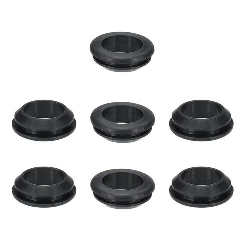 حلقات مطاطية من السيليكون من باتيكل، 7 قطع 1-3/16 بوصة (30 مم) فتحة ثقب، 1 بوصة (25 مم) قطر داخلي. قابس فتحة مطاطية بحشية سلكية من توب هات لجدار الحماية لنظام الري بالأسلاك، أسود in Kuwait