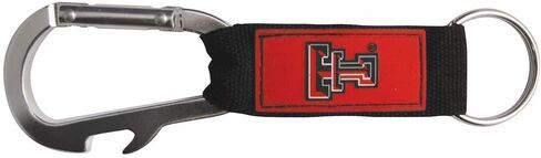 NCAA Texas Tech Raiders Carabineer Keytag, Red, One Size in Kuwait