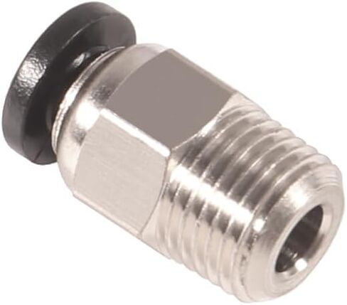 10 قطع PC4-M10 تركيبات موصل سريع هوائي، وصلة أنبوب بودين ذكر مستقيم PTFE دفع أنبوب لـ E3D-V6، أجزاء طارد بودين متوافقة مع طابعة ثلاثية الأبعاد Ender-3 وEnder-3 V2 in Kuwait