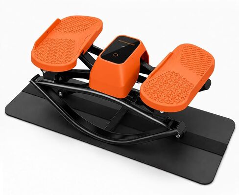 Motion Space Rock Stepper Side to Side, 3D Lateral Rocking Stepper with 15% Larger Pedal, Low Impact Full Body Workout, Large LCD Touchscreen, 330LBS Capacity Portable Exercise Stepper for Home in Kuwait