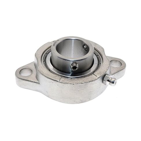 25.4mm SSBLF205-16 SSB205-16 SLF205 Stainless Steel 2-Bolt Bearing Units Setscrew in Kuwait