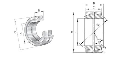 1pcs GE80ES GE80-DO SA1-80B GE80 80X120X55X45 Radial Spherical Plain Bearing Requiring Maintenance Joint in Kuwait