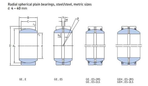 1pcs GE80ES GE80-DO SA1-80B GE80 80X120X55X45 Radial Spherical Plain Bearing Requiring Maintenance Joint in Kuwait