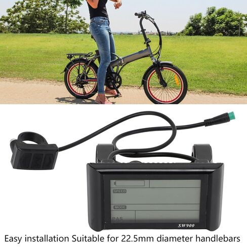 Electric Bike SW900 Panel LCD Meter Waterproof 5 Pin for Electric Scooter Replacement Accessories, SW900 Ebike Display, SW900 LCD Display, SW900 Display in Kuwait