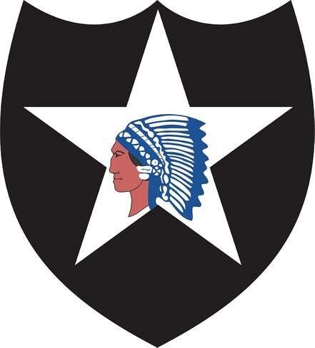 US Army 2nd Infantry Division Patch Vinyl Transfer Waterproof Vinyl Window Bumper Sticker Decal 3.8inch in Kuwait