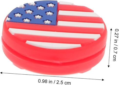 SEWACC 6pcs American Flag Tennis Vibration Dampener Silicone Tennis Racket Racquet Shock Absorbers for Players Training Matches in Kuwait