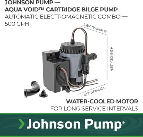 Johnson Pump 10-13637-01 Aqua Void Electro-Mag Combo - 12V, 500 GPH in Kuwait