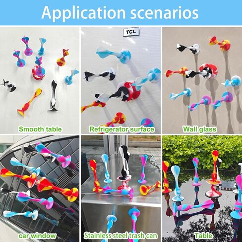 Outdoor Throwing Games Silicone Soft Darts Toys, 12Pcs Suction Cup Sticky Flying Darts, Fun Party Yard Game for Adults Kids, Beach Backyard Family Activity in Kuwait