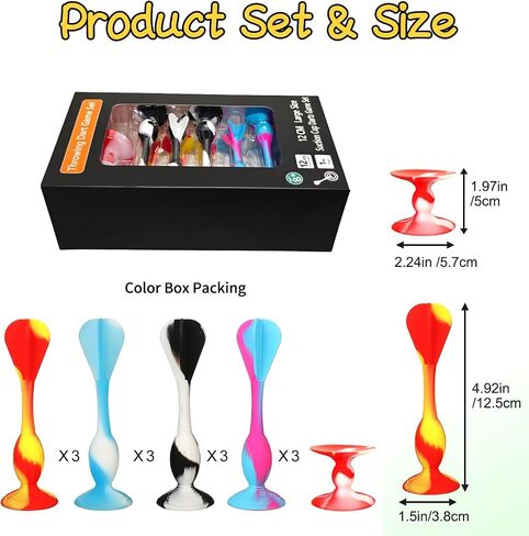 Outdoor Throwing Games Silicone Soft Darts Toys, 12Pcs Suction Cup Sticky Flying Darts, Fun Party Yard Game for Adults Kids, Beach Backyard Family Activity in Kuwait