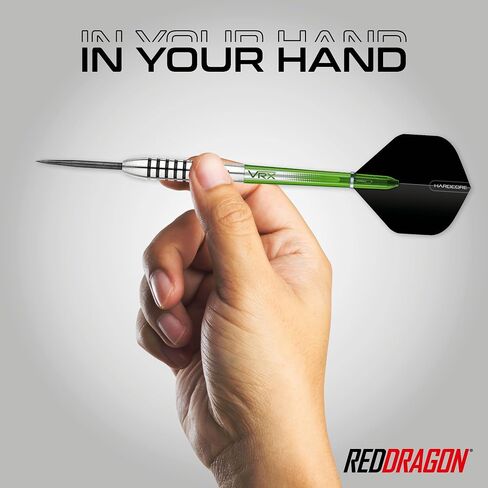 مجموعة سهام من RED DRAGON Featherlite ذات طرفين - أسطوانات تنجستين خفيفة الوزن للغاية بنسبة 80% للتحرير السلس والتحكم الدقيق، 19 جم، تتضمن رحلات الطيران وأعمدة ألومنيوم VRX in Kuwait