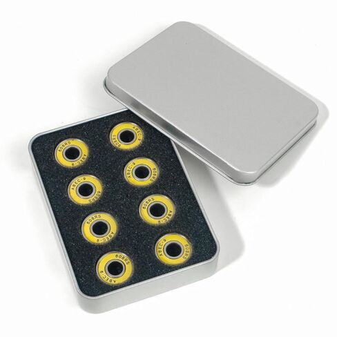 Vaveren 16x محامل تزلج دوارة بأربع عجلات بديلة متينة وعملية عالية السرعة لملحقات التزلج الرياضية، أصفر in Kuwait