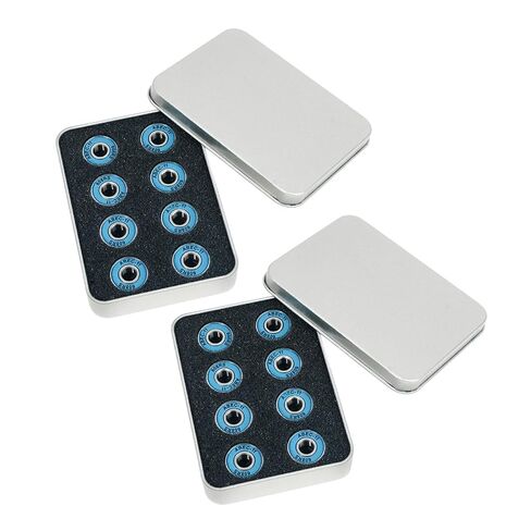 Vaveren 16x Double Row Roller Skate Bearings High Speed Bearings High Performance Steel Replace for Accessories Sports Roller Skating, White in Kuwait