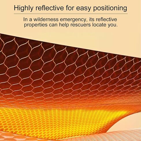 Emergency Mylar Thermal Blankets - Space Blanket Survival Kit for Camping, Hiking, Marathons & First Aid, Compact Reflective Blankets for Bug Out Bags & Outdoor Adventures in Kuwait