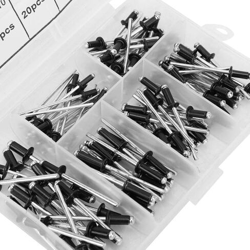 Generic Blind Rivets Kit, Aluminum Alloy Standard Head Smooth Surface Rivet Fastener, M2.4 M4 Size Rivet Set with Durable Construction, Ideal for Construction, Automobiles & Machinery in Kuwait