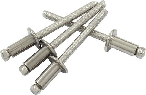 Hordion 70pcs 3/16 x 3/8 Stainless Steel Pop Rivets, 4.8 x 10mm Blind Rivets for Automotive Repairs Furniture in Kuwait