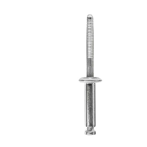 25 Pcs Aluminum Glass Stop Peel Rivets 1/4" Diameter, 1/2" Flange, 33/64" - 19/32" Grip - Aluminum Rivet Steel Mandrel, Replacement Automotive Fasteners for Chrysler, Ford & GM in Kuwait