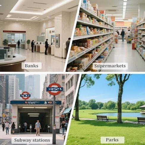 One-Way Traffic Door，Automatic Rebound Swing GateAutomatic Stainless Steel Security Barrier Gate - One-Way Access for Supermarkets & Libraries, Black 200x100cm, 6.3cm -, Easy Installation, S in Kuwait
