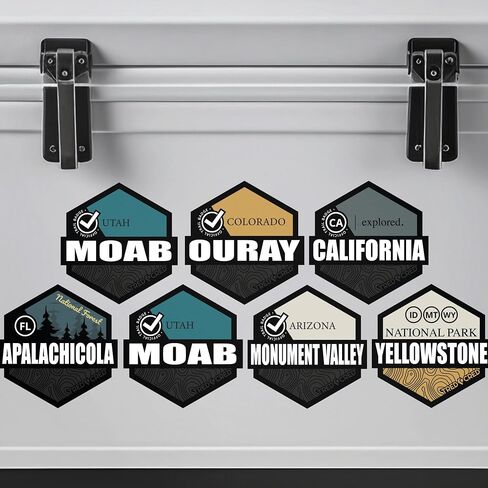 Moab Utah Trail Sticker - 3" - Waterproof - UV Protected - Durable in Kuwait