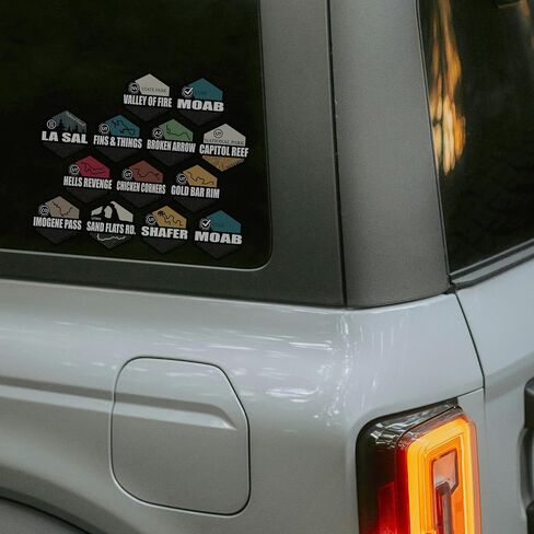 Moab Utah Trail Sticker - 3" - Waterproof - UV Protected - Durable in Kuwait