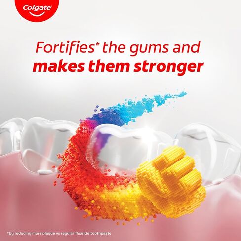Colgate Total Plaque Release Toothpaste | Tooth Paste with Amino Foam & Zinc | Colgate Paste Toothpaste for Stronger Gums | 3X More Effective at Fighting Plaque - Natural Mint (80gm)(2.8 Ounce) in Kuwait