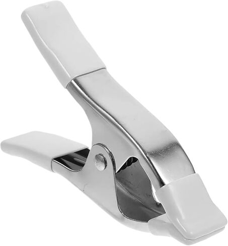 1PC A Shaped Heavy Duty Spring Clip Metal White for Wedding Dress Waist Trailing Wood Photography in Kuwait