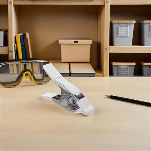 1PC A Shaped Heavy Duty Spring Clip Metal White for Wedding Dress Waist Trailing Wood Photography in Kuwait