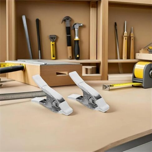 1PC A Shaped Heavy Duty Spring Clip Metal White for Wedding Dress Waist Trailing Wood Photography in Kuwait