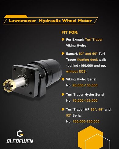 محرك عجلة هيدروليكي 1-603718، متوافق مع Exmark Turf Tracer Viking Hydro، استبدال # 1603718، 025-515، 025515، TE0230FS250AAFA، محرك محرك جزازة العشب، محرك هيدروليكي لجزازة العشب in Kuwait