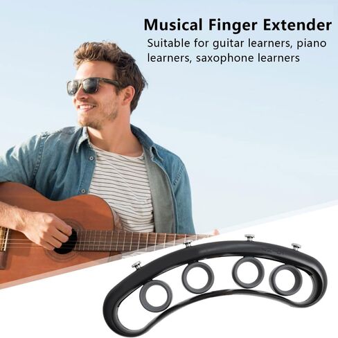 Extender for Guitar Practice - 4-Hole Portable Span Practice Hand Stretcher,Guitar Finger Expander Trainer for Guitar Bass Piano Fingers Speed System in Kuwait