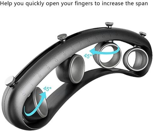 Extender for Guitar Practice - 4-Hole Portable Span Practice Hand Stretcher,Guitar Finger Expander Trainer for Guitar Bass Piano Fingers Speed System in Kuwait
