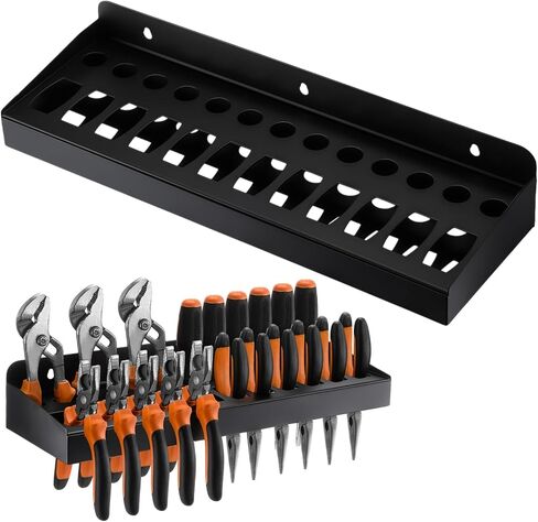 Pliers Holder Wall Mount Plier Storage Rack Heavy Duty Small Tool Organizer for Garage Workshop, Garage Wall Mount (Plier) in Kuwait
