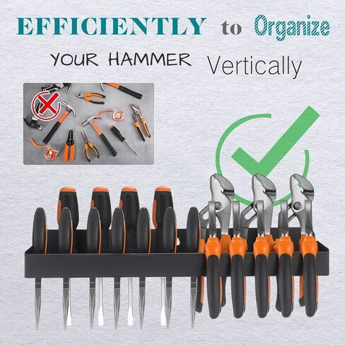 Pliers Holder Wall Mount Plier Storage Rack Heavy Duty Small Tool Organizer for Garage Workshop, Garage Wall Mount (Plier) in Kuwait