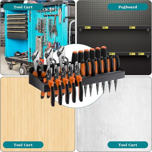 Pliers Holder Wall Mount Plier Storage Rack Heavy Duty Small Tool Organizer for Garage Workshop, Garage Wall Mount (Plier) in Kuwait