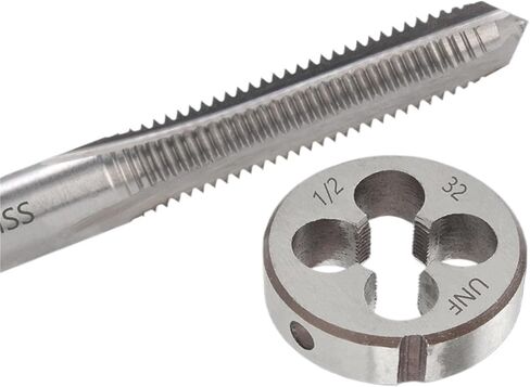 1SET HSS 6542 American Screw Hand Taps and Die Set Fine Thread Dies Tap Suit UN/UNC/UNF/UNS/UNEF 7/8 15/16 1''- 1''11/16(1 11I16-14UNS) in Kuwait