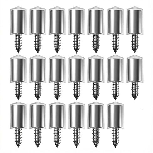 10PCS Self-Tapping Screw with Rubber Sleeve Integrated Fixing Screws, Laminate Support for Wardrobe, Cabinet, Glass (Transparent Version) in Kuwait