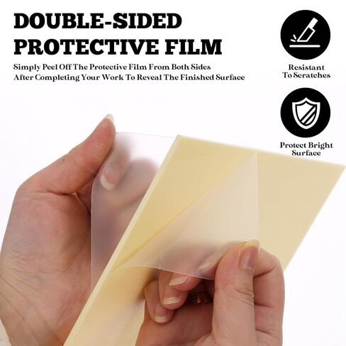 12 Pcs Acrylic Sheets 8 x 8 Inch Colored Cast Acrylic Panels, Opaque Plastic Sheets for Laser Cutting, Engraving, DIY Crafts, Signs and Picture Frames (0.12 Inch Thick) in Kuwait