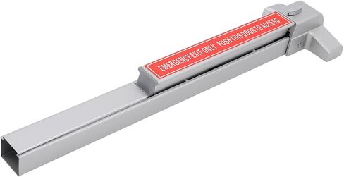 Commercial Door Push Bar Lock for Emergency Exit Doors, Heavy Duty Aluminum Painted Push Bar Panic Exit Device Hardware with 2 Keys fits Wood & Metal Doors, Left/Right Compatible in Kuwait