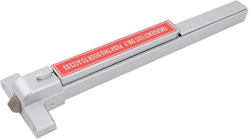 Commercial Door Push Bar Lock for Emergency Exit Doors, Heavy Duty Aluminum Painted Push Bar Panic Exit Device Hardware with 2 Keys fits Wood & Metal Doors, Left/Right Compatible in Kuwait