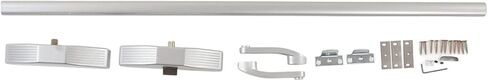 Dan&Dre Push Rod Lock Fire Exit Device Emergency Door Release with Stainless Steel Locking Tongue for Hotels Factories Shopping Malls (Double Locking Point) in Kuwait