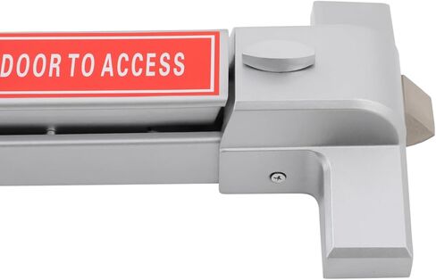 Commercial Door Push Bar Lock for Emergency Exit Doors, Heavy Duty Aluminum Painted Push Bar Panic Exit Device Hardware with 2 Keys fits Wood & Metal Doors, Left/Right Compatible in Kuwait